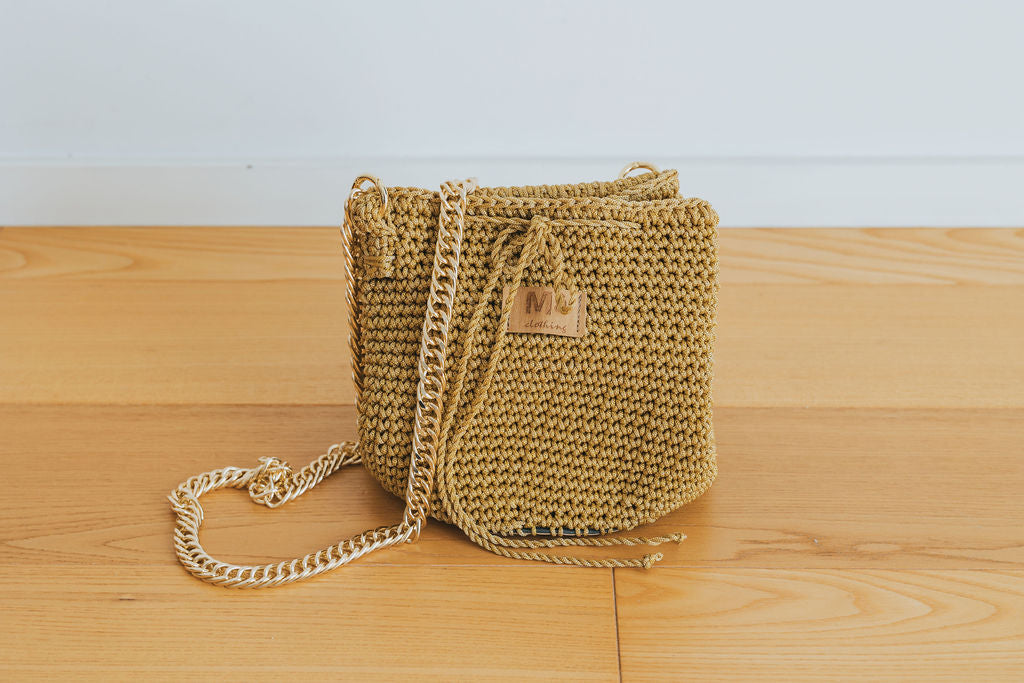 Borsa secchiello uncinetto