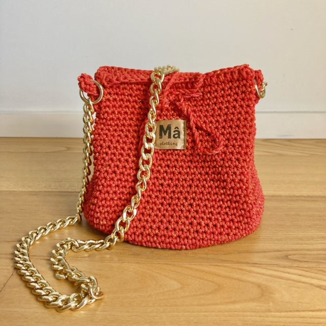 Borsa secchiello uncinetto