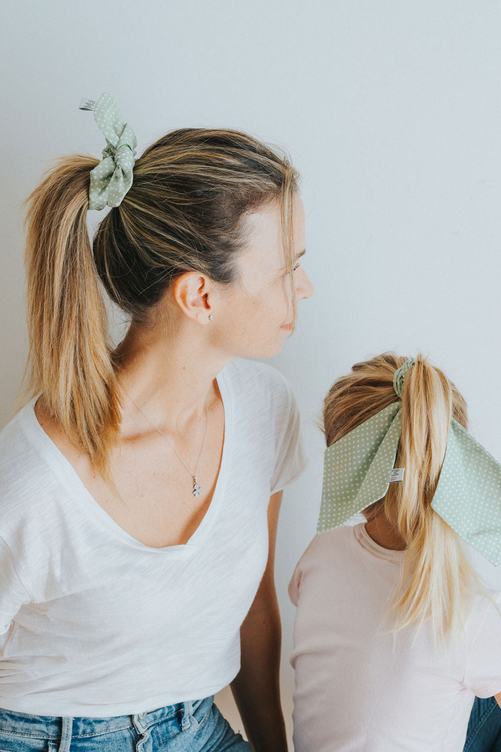 Scrunchies stoffa con fiocco grande